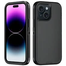 军用级防震基础手机壳，军用级防摔重型坚固防摔减震耐磨全方位保护手机壳，坚固的三合一保护壳，兼容、Galaxy、荣耀国际版（非国内版）春季礼物 - 黑色 - 查看 32