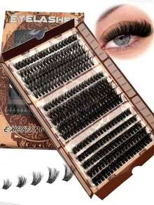 C/D Curl Fluffy Wispy DIY Eyelash Extensions For Beginners, 0.05/0.07mm Pointed Faux Mink Segmented False Lashes For Self-Application - View 2
