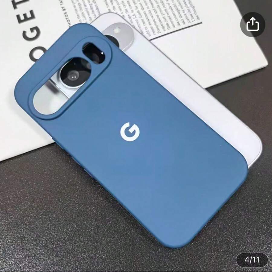 1件裝豪華液態矽膠防震手機殼,適用於 Pixel 6 6 Pro 6A 7 7 Pro 7A 8 8 Pro 8A 9 9 Pro 9 A 9 Pro XL 10 10 Pro 10 Pro XL,時尚天鵝絨內襯保護手機殼 - 寶藍色 - 查看 1