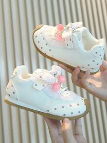 Girls' Fashion New Style Training Shoes With Comfortable Lining - Beige - View 5