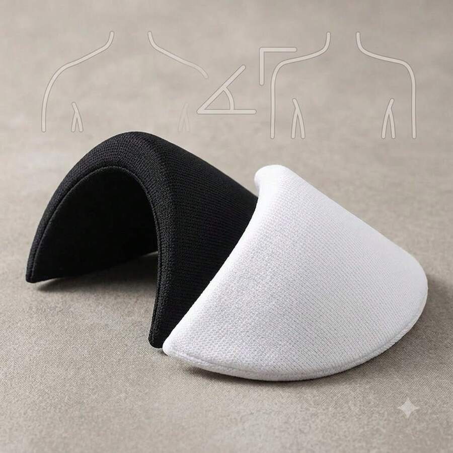 1/2/4 buah - Bantalan Bahu Spons - Memperbaiki Bahu Miring, Seketika Menciptakan Bentuk Bahu Persegi. Cocok untuk Jas, Mantel, dan Pakaian Sehari-hari. Ringan dan Bernapas, Anti Selip dan Pas. Unisex. Tidak Perlu Modifikasi, Tingkatkan Penampilan Pakaian Apa Pun. Tidak Perlu Menjahit.