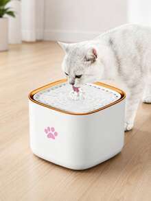 3L/101.45oz Pet Water Fountain, Suitable For Cats And Dogs, Automatic Water Dispenser With Filter, Quiet Water Circulation System, Large Capacity Cat Water Dispenser, Easy To Clean - 3L - View 1