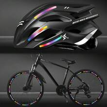 10/20pcs Self-Adhesive Bicycle Spoke Reflective Stickers, High Visibility Night Riding Safety Warning Tape, Rainbow Gradient & Solid Color Decorative Strips, Suitable For Bicycle, Balance Bike, Mountain Bike Helmet DIY Decoration - Multicolor - View 5