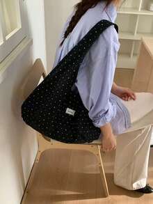 Korean Style Niche Design Ins Style Underarm Shoulder Bag Versatile Fashion Commute Outing Daily Shopping Gentle Summer Large Capacity Tote Women's Bag - Black - View 4