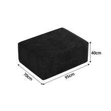 Y165-OTTOMAN-BLACK 1 Ottoman Black - 黑色 - 查看 4