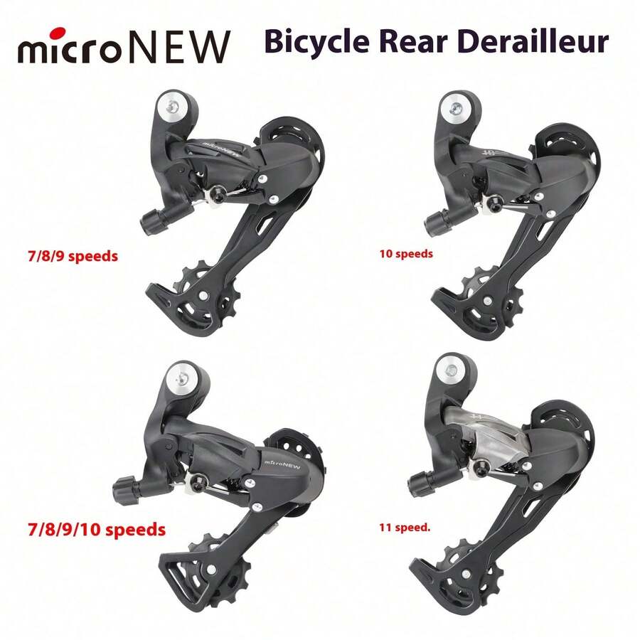 1件 MicroNEW 山地車後變速器 21速 24速 27S 後變速器 30S 10速 11速公路車變速器 山地車變速器 - 黑色 - 查看 1