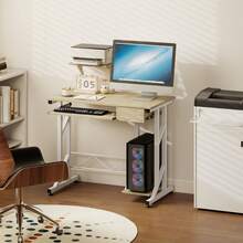 HOMCOM Mesa de Computador com Rodas - A - Ver 7