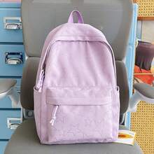 Solid Color Star Print Casual Simple And Fashionable Backpack 2026 New Versatile Large Capacity Backpack - Multicolor - View 16