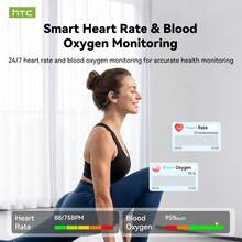 HTC NE86، سماعات السباحة، سماعات الرقبة، سماعات التوصيل العظمي، تصنيف مقاومة الماء IPX8، ملاءمة آمنة للسباحة، صوت عالي الدقة، تتضمن وظيفة الترجمة ب- 165 لغة، مريحة للاستخدام اليومي - مشاهدة 5