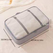 1pc Visible Mesh Top Travel Storage Bag, Thickened Nylon Fabric + Mesh Top Design, Clothes & Luggage Organized And Easy To Find, Quick Access Without Clutter, Essential For Business Trips And Vacations - View 9