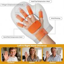 Hand Massager With Heating And Pressure Massage, Suitable For Arthritis And Carpal Tunnel Syndrome, Rechargeable Electric Hand Massager, Relieves Hand Stiffness, 3 Modes 5 Pressure Levels, Ideal Gift For Men And Women, 2000mAh Rechargeable Battery - Grey - View 8