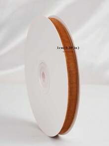 Flocked Ribbon Christmas Ribbon Suitable For Christmas Wreath Decoration, Christmas Ornament Decoration, Christmas Tree Decoration, Flocked Satin Ribbon Bow 1/4 Inch X 10 Yards (Multiple Sizes Available) With Paper Spool Easy To Store - Light Brown Size 10 - View 12