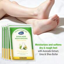 10 buah Masker Perawatan Tangan & Kaki Ekstrak Alpukat, Diformulasikan dengan Ekstrak Tumbuhan, Formula Ringan dan Cepat Meresap, Kaus Kaki Perawatan Kaki yang Melembutkan, Menutrisi Kaki untuk Kaki yang Tampak Halus - 10 buah - View 2
