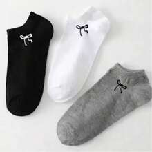 1/30 Pairs Neutral Sports Socks, Black/White/Grey Minimalist Fashion Solid Color Socks, Suitable For Daily Casual Wear, Optional 1 Pair/5 Pairs/6 Pairs/10 Pairs/15 Pairs/20 Pairs/30 Pairs - Multicolor - View 5