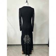 Women Long Dresses - Black - View 6