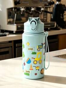 16.91oz Straw Cup, Best Gift For Girlfriend, Family, Best Friend, Suitable For Back To School Season, Outdoor And Home Water Bottle Cup, Portable Cup For Camping, Halloween, Mug, Gift, Autumn, Christmas Gift, Cup - Multicolor - View 4