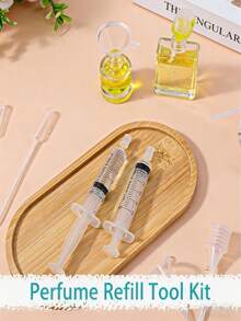 Set Alat Isi Ulang Parfum DIY 5/10/15pcs, Termasuk Pompa Isi Ulang Plastik, Corong, Pipet Lembut, Perlengkapan Kecil, Cocok Untuk Botol Parfum Isi Ulang Ukuran Kecil - Distributor - View 6
