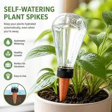 1/2/3pcs Large Capacity Transparent Diamond Automatic Watering Device, Clay Slow Release Anti-Clogging Seepage Watering Tool, Indoor Drip Irrigation Watering System, Potted Flower Plant Watering Device - Multicolor - View 2
