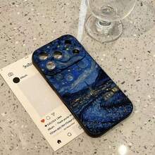 1件 梵谷貓咪圖案防震手機殼，適用 機型、Galaxy S25、S25 Plus、S25 Ultra、A16、A36、A26 保護殼 - 彩色 - 查看 2