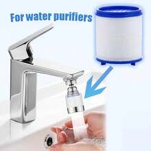 Kitchen Faucet Water Purifier, Tap Water Filtration System With Replaceable PP Filter Cartridge, Multi-Layer Filtration Faucet Adapter, Anti-Splash Water-Saving Nozzle, Easy Install Sink Water Purifier For Home Kitchen, Fits Most Standard Kitchen Faucets, Suitable For Fruit And Vegetable Washing - A - View 6