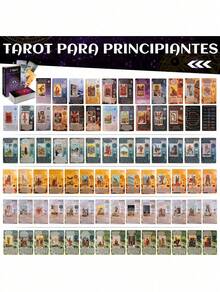 Tarot Rider Waite, Tarot en Español para Principiante, No Necesita Libro de Guía, Baraja Clásica con 78 Cartas 22 Arcanos Mayores y 56 Arcanos Menores - Multicolor - Ver 9