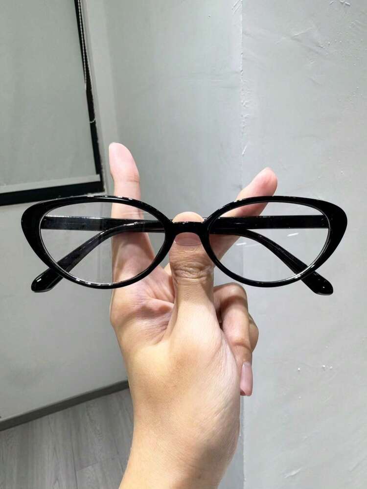 1對女款時尚貓眼眼鏡，經典貓眼造型與個性魅力完美融合，適合度假穿搭、派對、日常生活、約會、攝影，適合所有臉型 - 無色 - 查看 10