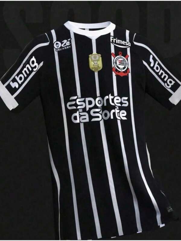 Camisa do Corinthians Preto listrado 2026