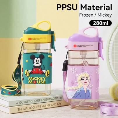 Disney Officially Licensed PPSU Cup: Mickey, Elsa From Frozen And Spider-Man. Heat Resistant, Leak-Proof. Perfect For Daily Use, School Or Outings. Ideal Birthday/Christmas Gift.