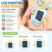 Children's Educational English-Chinese Learning Machine Enlightenment Toy, Listen And Read English Text Learning Cards, 40 And 120 Cards With 4 Game Modes, Baby Early Education Drawing Learning Educational Toy, Suitable As Learning Assistant Tool Gift For Kids - Multicolor - View 6