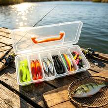 1 Large Box And 6 Small Boxes Assembled Outdoor Fishing Tackle Storage Box, Fishing Lure Storage Box, Multi-Functional Fishing Tackle And Lure Storage Box, Suitable For Fishing, Sea Fishing, Home Storage - Multicolor - View 3