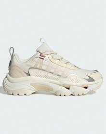 Adidas Spring/Autumn Unisex Running Shoes, Retro Comfortable Sports Casual Thick Sole Running Shoes JR8335 - Jade White / Pure Gem Red / Wonderful White - View 1