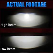 1pc 4575 6 Chips H4 180W Mini Lens Design Triple Lens Two Laser Double Copper Tubes Car Headlight 18000LM 12V F90Plus Model Canbus, Without Battery - Natural White - View 7