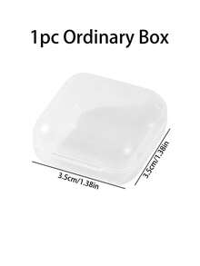 2pcs/1pc Large Transparent PP Storage Box With Lid, Lightweight Unfinished Surface, Suitable For Office/School Supplies, Pens, Pencils, Markers, Crafts, Desktop Storage, Cosmetics, Jewelry, Suitable For Girls, Minimalist Style (Box Only, Pencils Not Included) - Multicolor - View 10