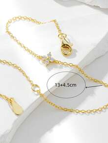 1pc Minimalist Elegant Super Shiny Flower Opal Bracelet Suitable For Women's Daily, Holiday And Party Wear - Yellow Gold - View 6