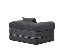 Sofa Bed Frame Grey 1 Seat - Converts To Single Bed - Grey 1 Seat - View 8