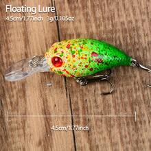 5pcs Micro Floating Small Lure Set, Rock Hard Bait For Stream Fishing, Realistic Fake Lures For Amur Perch And Bass - Multicolor - View 2