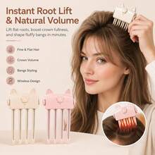 Heated Hair Volume Clip, Electric Bang Styling Hair Clip, 2-Level Heating Root Volumizing Comb, Styling For Fine And Flat Hair, Quick Hair Volume Grooming - Multicolor - View 4