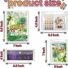 Stamp And Mold Storage Bag, Transparent Plastic Envelope With Snap Button, Reusable Plastic Envelope, Waterproof And Durable, Suitable For Stickers, Scrapbooking, Washi Tape, Scrapbooks And Stamp Supplies (Mixed Sizes) - Sets - View 11