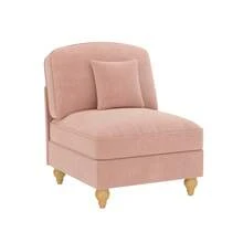 Windsor-Sofa Ohne Armlehne Chenille Mit 1 Kissen - Rosa - 粉色 - 查看 9