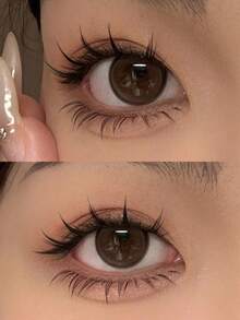 80pcs Large Capacity 10 Rows Natural Look Eyelash Clusters With Transparent Stems, Natural Look Sunflower Eyelash Clusters, Suitable For Beginners, Eyelash Clusters, Single Eyelashes, Eyelashes, False Eyelashes (Random Bottom Card) - C - View 4
