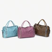Bolsa de Almofada Lavada com Rebites Vintage Estilo Hot Girl Y2K Grande Capacidade Bolsa Transversal de Mão Bolsa Versátil para Motocicleta e Transporte - A - Visão 4
