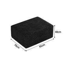 Y165-1S-BLACK Black Armchair - 1 Ottomen(Black) - View 6