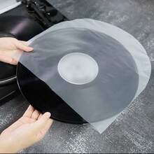 100pcs 5/7/10/12Inch Anti Static Inner Vinyl Record Sleeves | DYNAMIC Rounded Bottom Plastic LP Sleeves | Replace Cardboard PVC & Paper Sleeves | Premium Quality HDPE - Won't Bunch Or Collapse - Clear - View 16