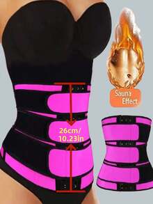 Women's Plus Size Tummy Control Waist Cincher Belt - Burgundy - View 6