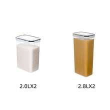 10pcs Sealed Food Storage Containers With Flip Lid (5 Sealed Jars + 5 Sealed Lids) / 16pcs (8 Sealed Jars + 8 Sealed Lids) - Microwave And Refrigerator , Summer Travel Fresh-Keeping Boxes, Transparent Plastic Kitchen Storage Containers - Leak-Proof Stackable, Suitable For Fruits, Vegetables, Pasta, Dry Goods, Camping, RVs, Etc. - Clear - View 14