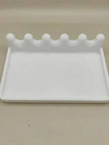 1pc Watercolor Brush Holder With Drip Tray, Brush Drying Rack Stand, Desktop Brush Storage Rack, Suitable For Art Studio, Can Hang Brushes And Keep Desktop Tidy, Suitable For Watercolor, Acrylic And Oil Brushes, Art Studio Supplies - Multicolor - View 8