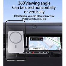 Portable 15W Magnetic Wireless Car Charger, Upgraded Strong Magnet Compatible With Apple Wireless Charging Phones, Car Mount Holder Compatible With Iphone 12/12 Pro Max/12/15/13 Mini/13 Pro/13 Pro Max/14 Pro Max - Multicolor - View 1