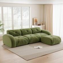 3 Seat Green Modular Sofa - L Shape Sofa - Green 3 Seat - 查看 1