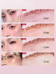 chéeryep 冷凍乾燥粉末腮紅 C707，柔和自然色調，可疊加顯色，霧面妝效，持久輕盈，便攜適合旅行，禮品推薦，2.1g/0.074 Oz. - C707 - 查看 5