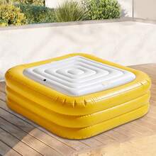 Miumaeov Inflatable Hot Tub Cover Thickened PVC  Insulated Spa Lid Waterproof Dustproof Outdoor Spa Protective Cap - A - View 4